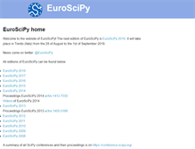 Tablet Screenshot of euroscipy.org